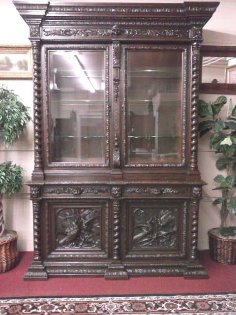 Antique French Hunt Cabinet