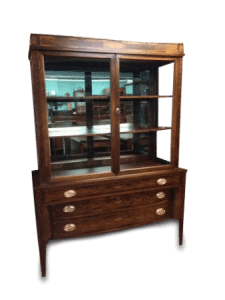 Hepplewhite Style Inlaid China Cabinet