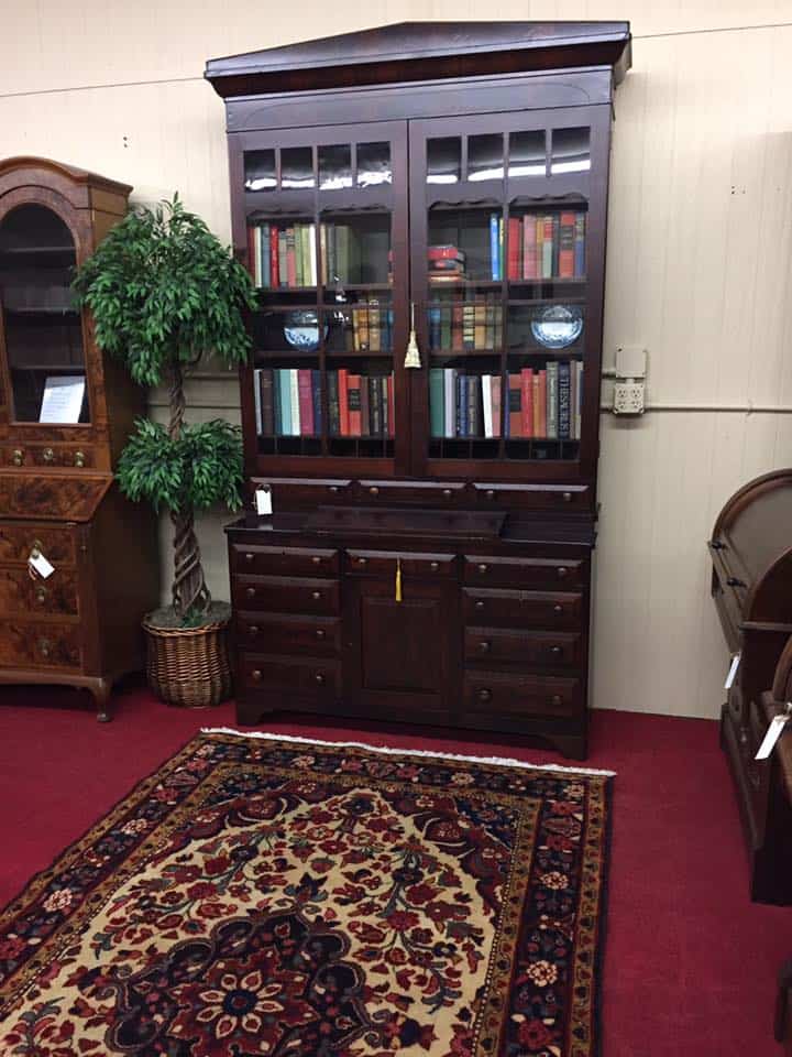 Antique Mahogany Butler’s Desk Cabinet