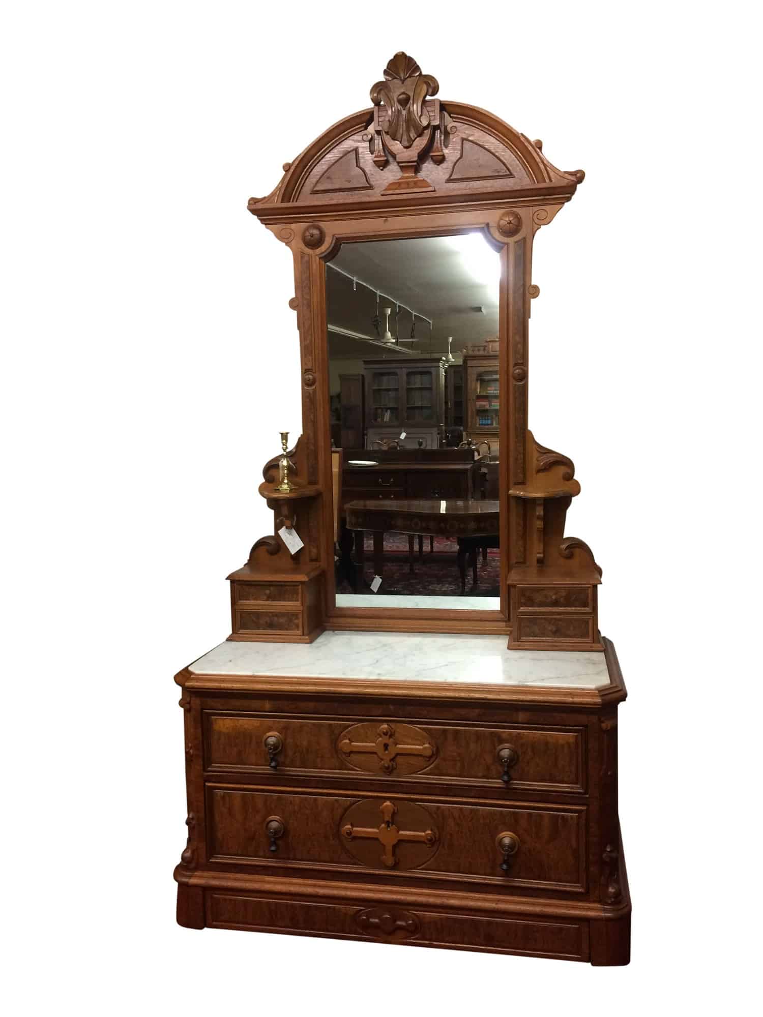 Antique Dresser with Mirror