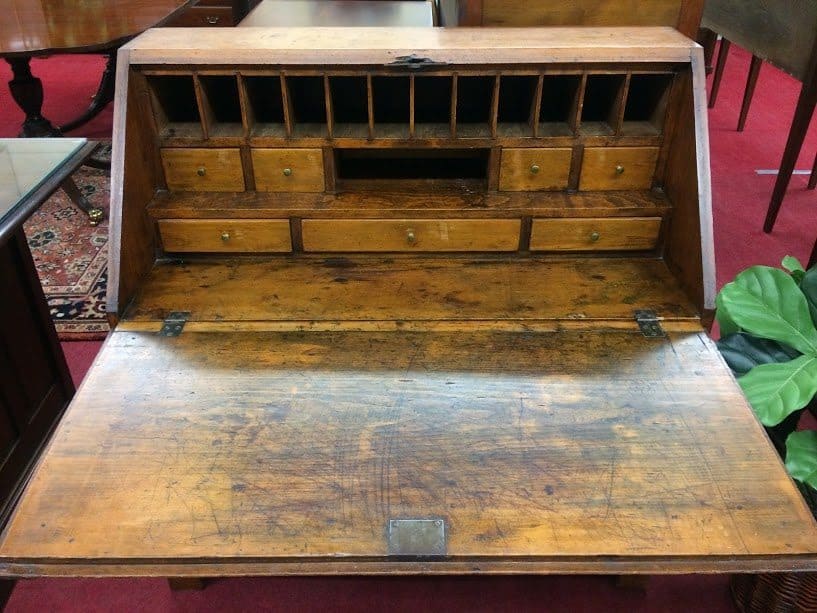 Antique Primitive Heart Of Pine Secretary Desk Sold Bohemian S