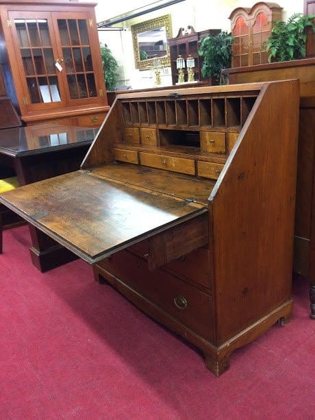 Antique Primitive Heart Of Pine Secretary Desk Sold Bohemian S