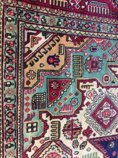 Old Persian Rug, Vintage Tabriz Rug - Image 4