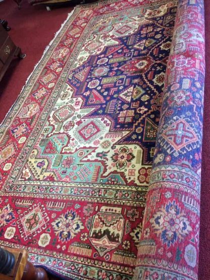 Old Persian Rug, Vintage Tabriz Rug - Image 3
