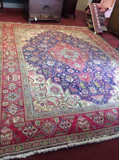 Old Persian Rug, Vintage Tabriz Rug - Image 2