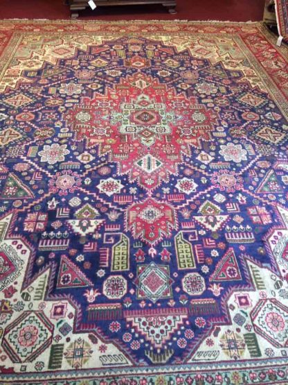 Old Persian Rug, Vintage Tabriz Rug - Image 11