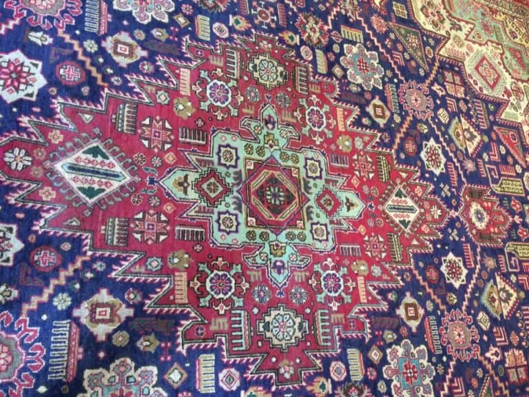 Old Persian Rug, Vintage Tabriz Rug - Image 7