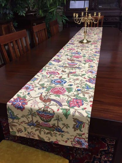 Traditional Jacobean 10.5 Ft Table Runner "Sold"