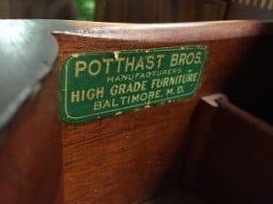antique furniture labels