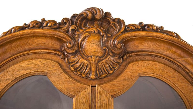 Antique Fruitwood Art Nouveau Cabinet