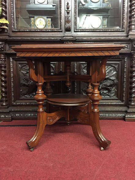 carved victorian table