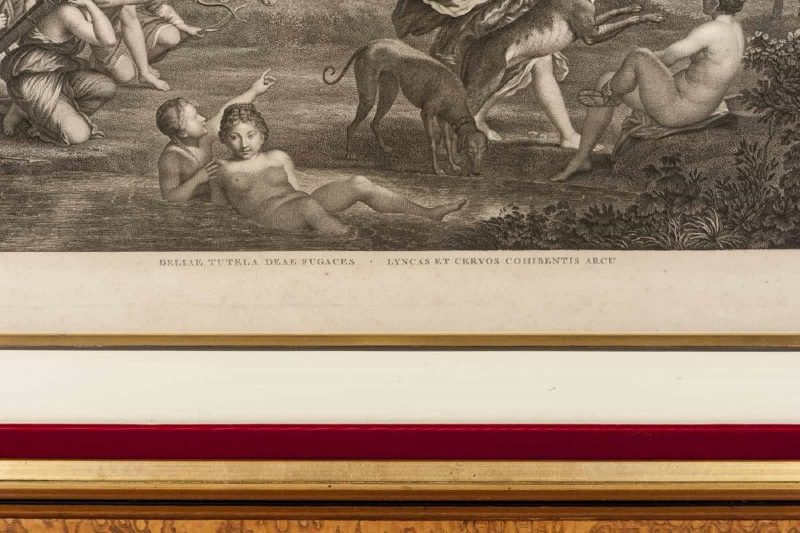 Engraving from Raphaello Morghen “diana and Her Nymphs” 22