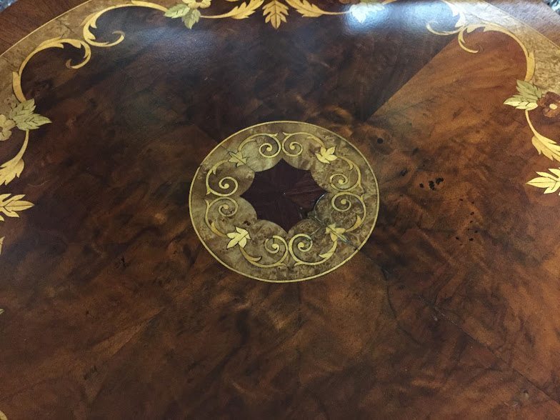 Antique French Inlaid Table
