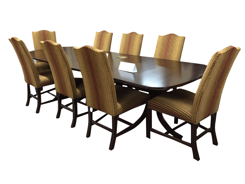 Henkel Harris Mahogany Dining Room Table and Chairs