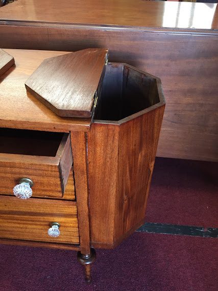 antique mahogany sewing cabinet