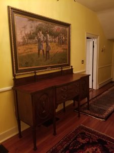 Antique Sideboard Under Painting