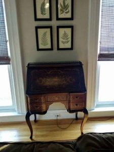 Inlaid Antique Secretary Desk