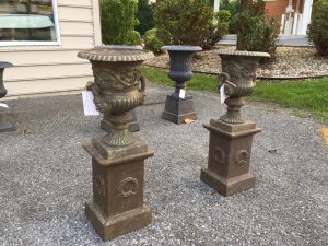 Cast Iron Garden Urns