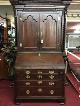 antique oak secretary desk