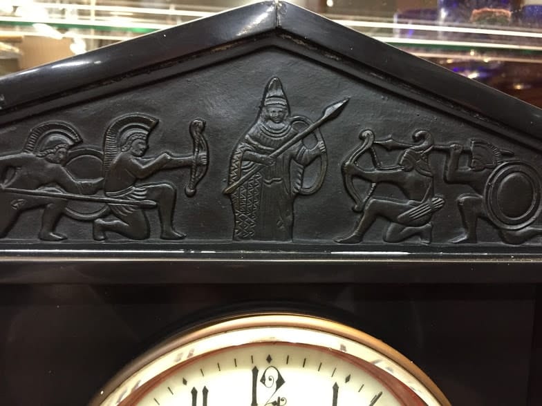 cast iron mantel clock