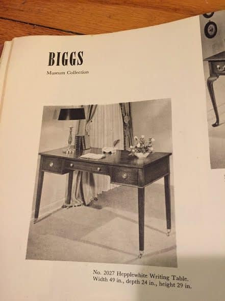 Biggs vintage desk