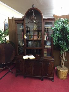 antique bookshelf