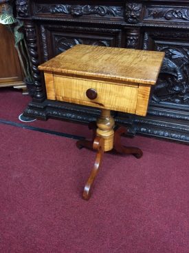 antique maple side table