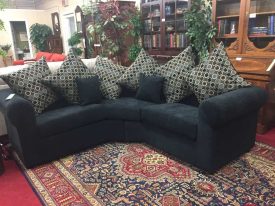 black sectional sofa