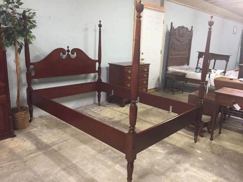 Vintage Mahogany Poster Bed