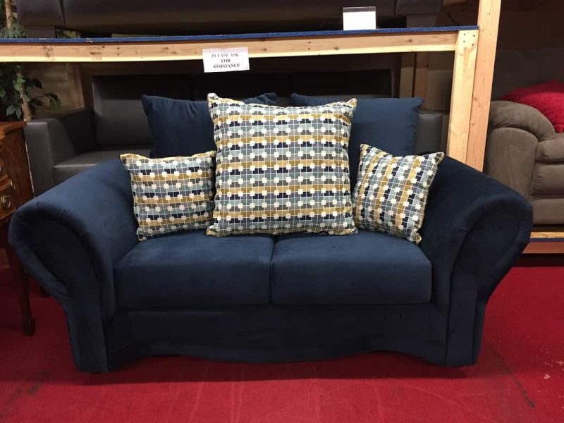 Blue Loveseat