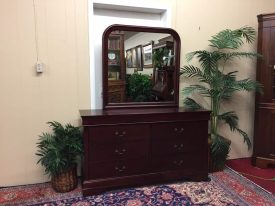 Cherry Dresser with Mirror