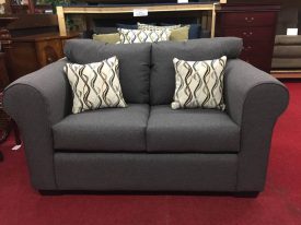 grey loveseat