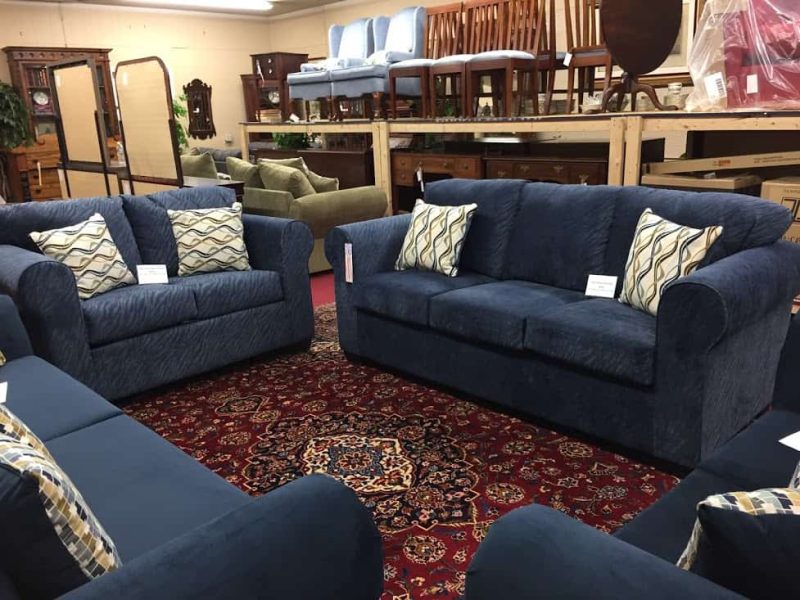 navy sofa set