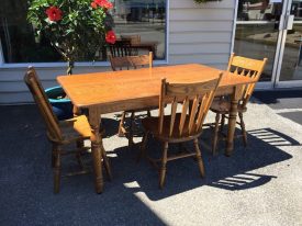 Oak Table and Chairs