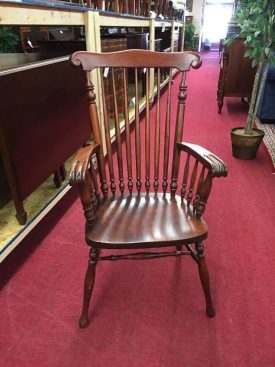 spindle arm chair