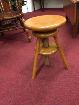 cherry piano stool