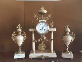 antique french clock set