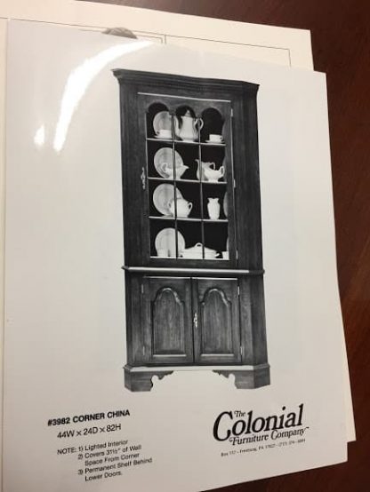 Colonial Furniture Corner Cabinet - Image 3