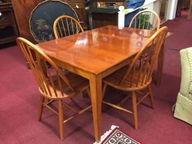 cherry table and four chairs