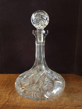 cut glass crystal decanter