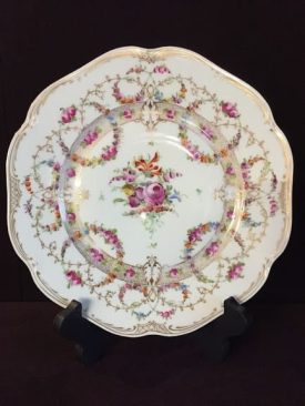 Dresden hand painted plates - set of ten