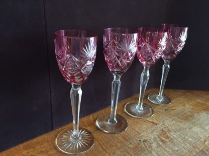 Pink Bohemian Crystal Glasses - Image 5