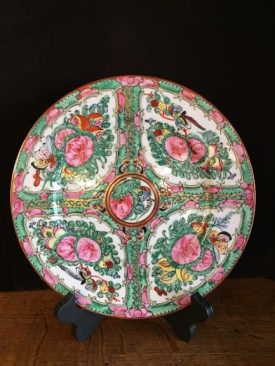 rose medallion vintage plate