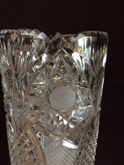 Cut Glass Crystal Vase - Image 2