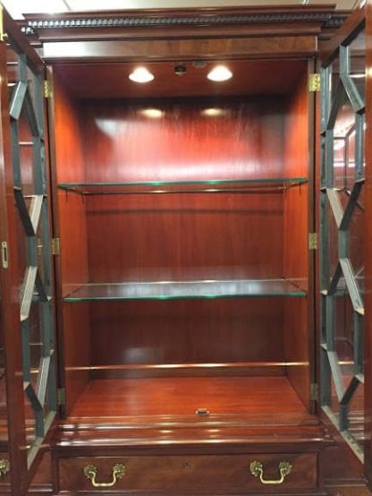Kittinger Furniture, "Richmond Hill" Mahogany Vintage Breakfront - Image 6
