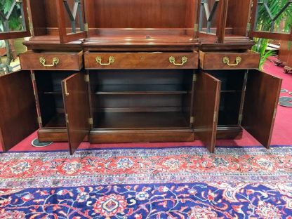 Kittinger Furniture, "Richmond Hill" Mahogany Vintage Breakfront - Image 4