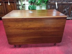 cherry six leg drop leaf table