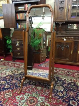 stickley cherry cheval mirror