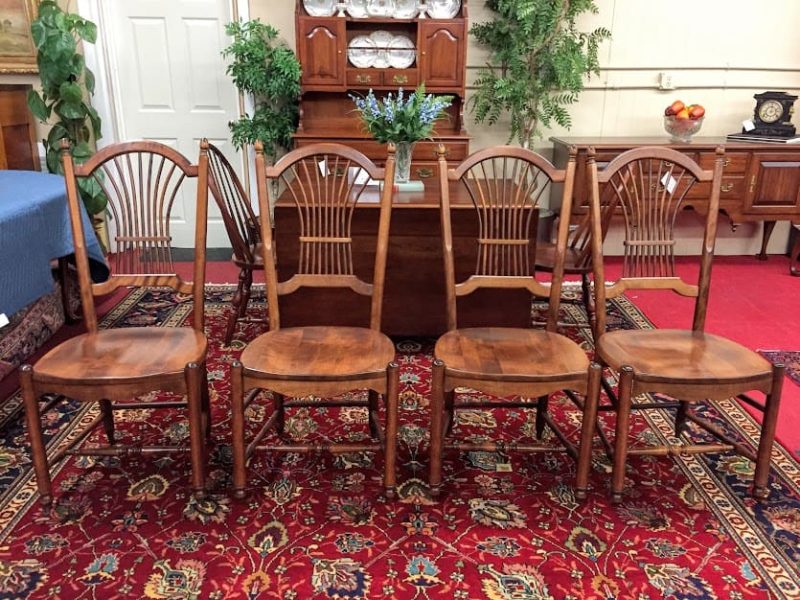 Nichols and Stone Wheat Back Dining Chairs