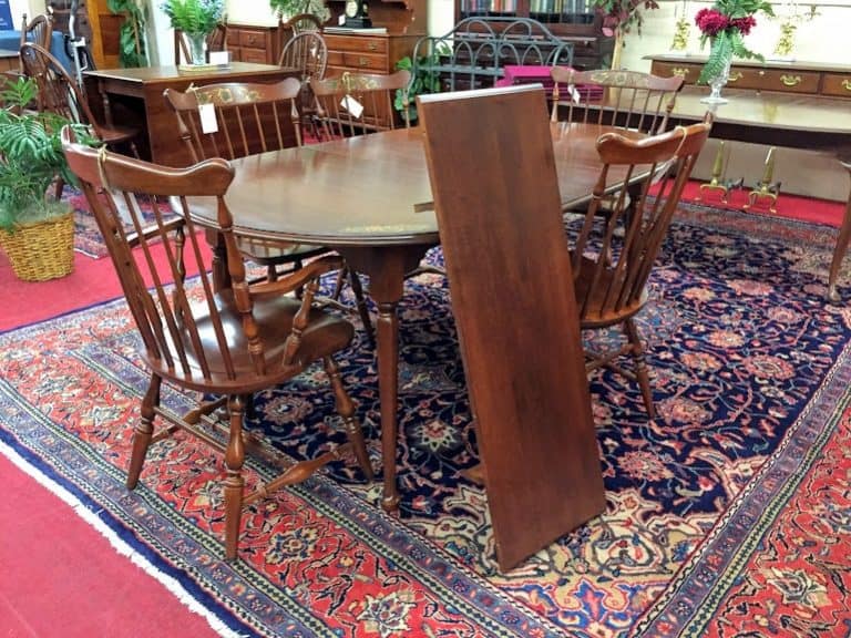 Best Price Hitchcock Dining Table with Two Leaves For Sale